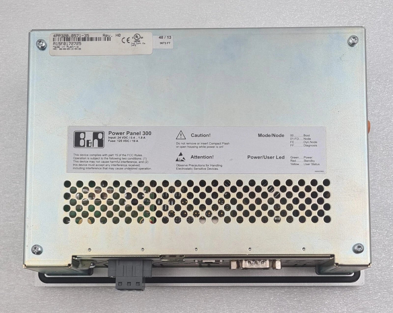 B&R Automation Power Panel 300 4PP320.0571-35 Rev. H0