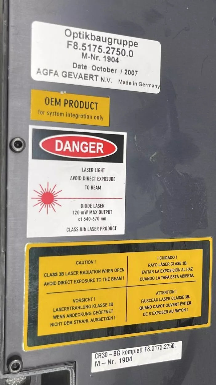 AGFA Laser Scanner Optic Module F8.5175.2750.0 For CR30-X