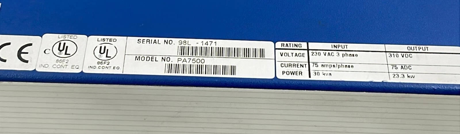 Kollmorgen PA7500 Servostar industrial servo power supply module