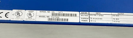 Kollmorgen PA7500 Servostar industrial servo power supply module