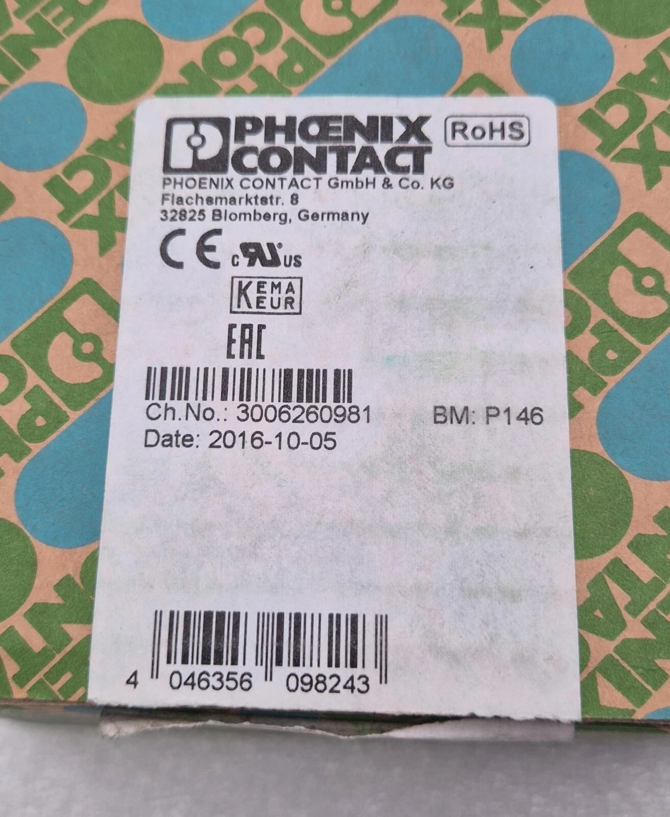 Phoenix Contact FLASHTRAB COMPACT label detail