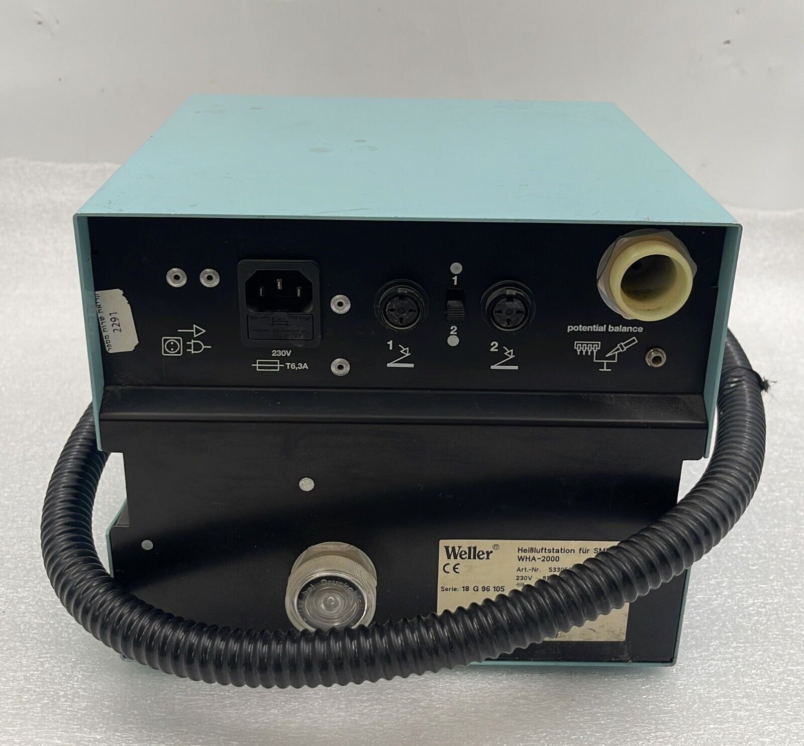 Weller WHA-2000 Temperature-controlled hot air station 53305699  **FOR PARTS**