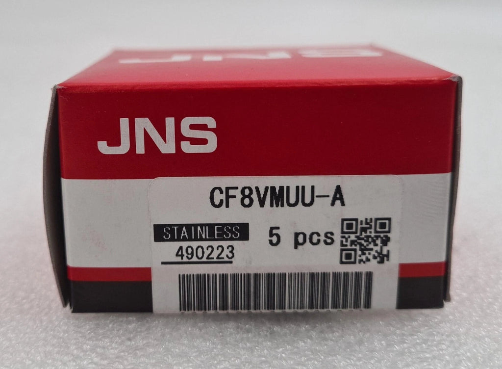 [5-pcs pack] NEW - JNS NOSE SEIKO Cam Follower CF8VMUU-A 490223 (STAINLESS)