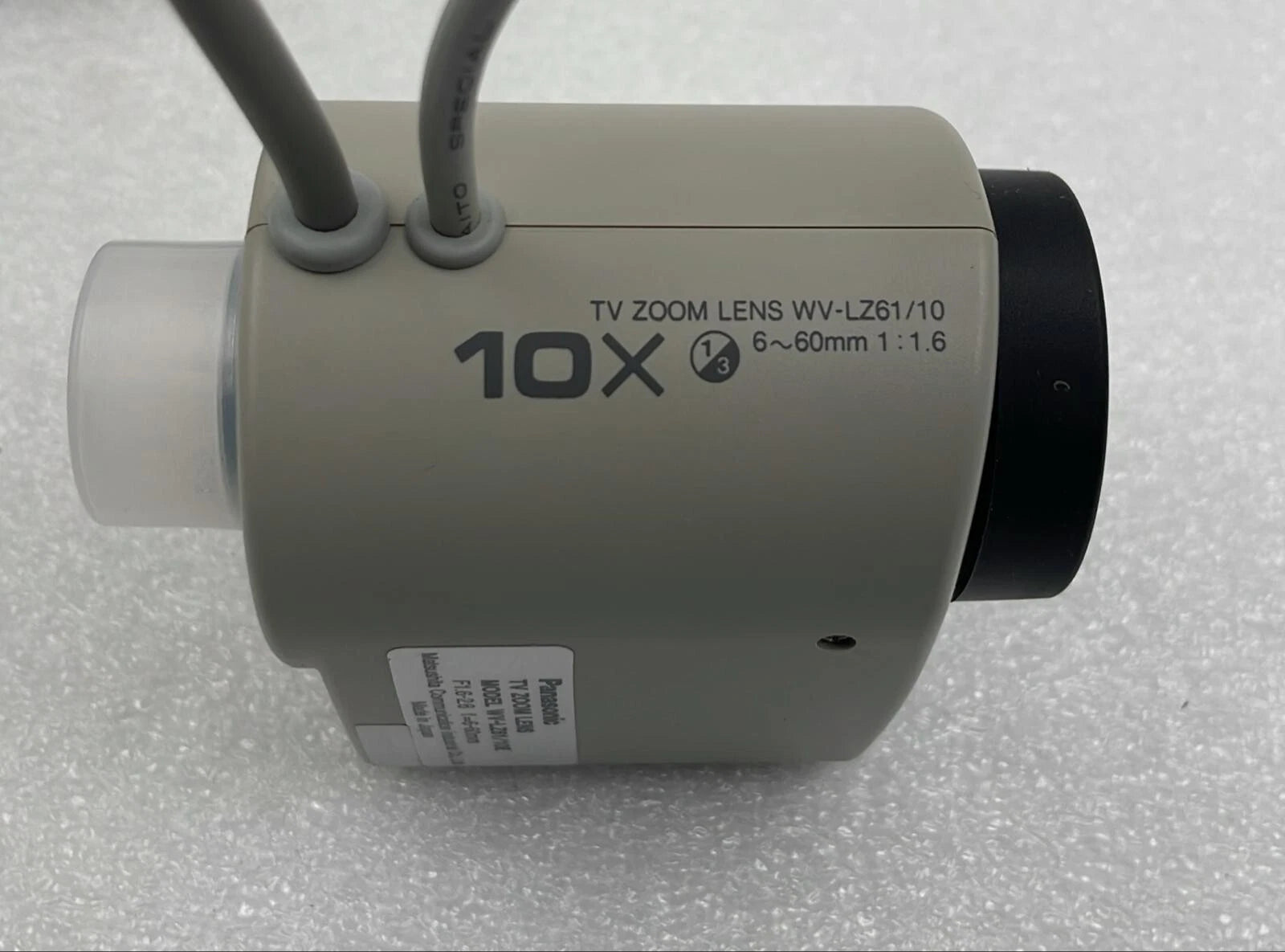 Panasonic WV-LZ61/10E TV Zoom Lens 6-60mm 1:1.6