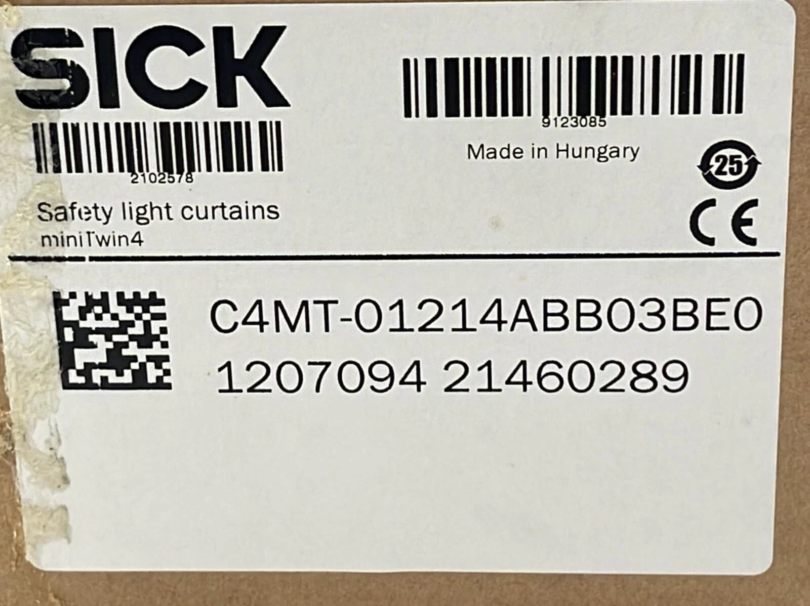 NEW - SICK miniTwin4 C4MT-01214ABB03BE0 1207094 Safety Light Curtains Sensor