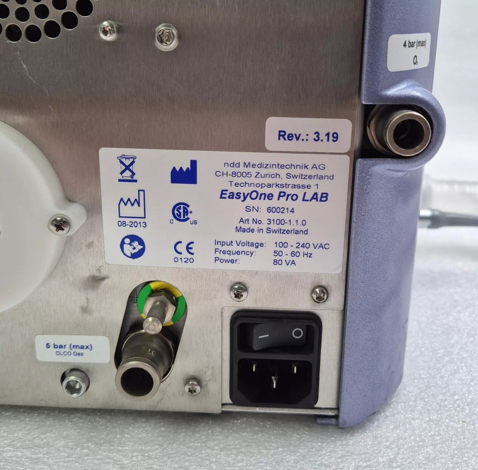 ndd Medical EasyOnePro LAB Diagnostic Portable Air Spirometer & True Flow Sensor