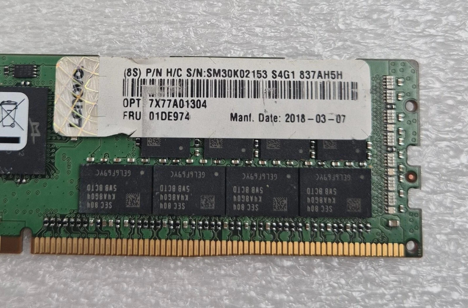 [LOT 3] Samsung 32GB 2Rx4 PC4-2666V REG ECC RDIMM M393A4K40BB2-CTD6Q Server RAM