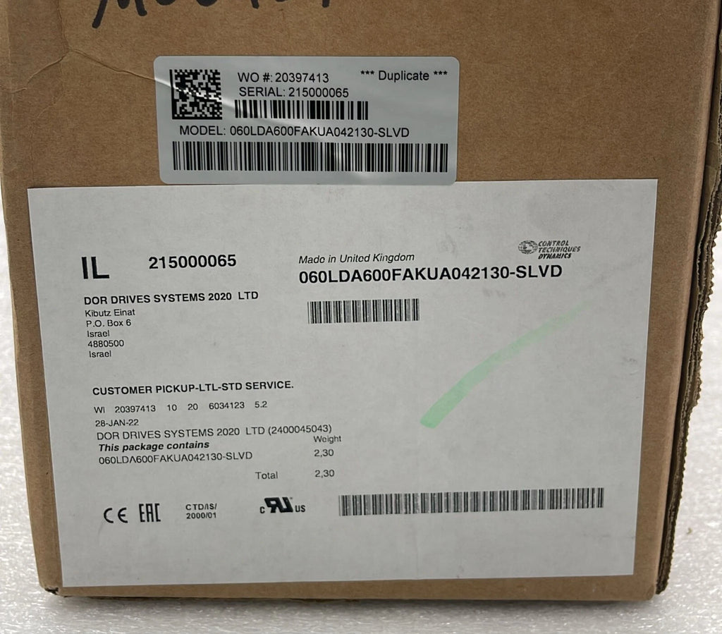 **NEW** Nidec 060LDA600FAKUA042130-SLVD Servo Motor