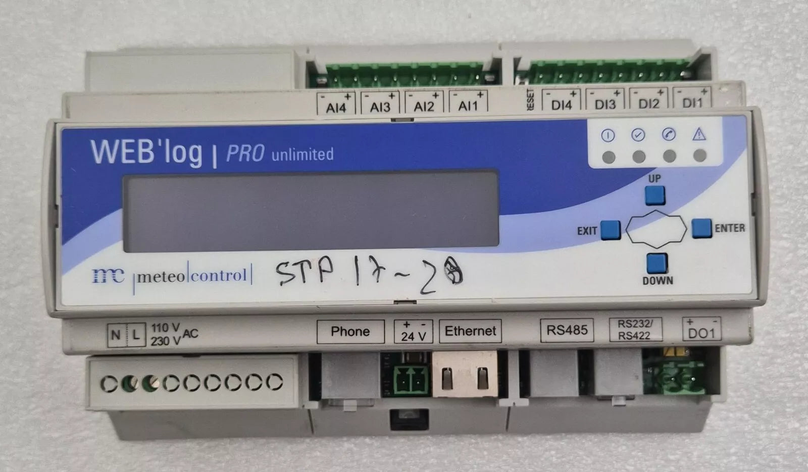 METEO CONTROL WEB'log Pro Unlimited Monitoring System 421.157 Ethernet DSL