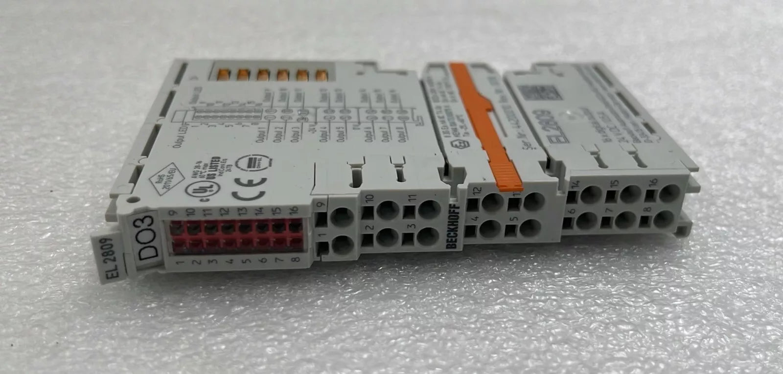 [LOT 3 PCS] BECKHOFF EL2809 PLC Module EtherCAT Terminal 16-Ch Digital 24V 0.5A