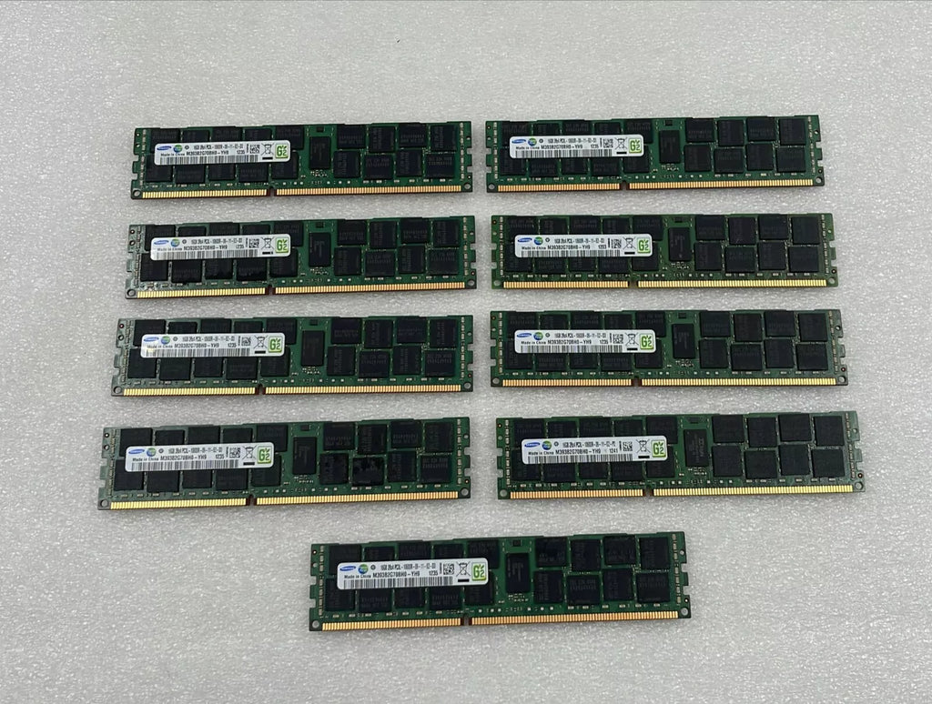 [LOT 9] SAMSUNG 16GB 2Rx4 PC3L-10600R M393B2G70BH0-YH9 Server Memory RAM