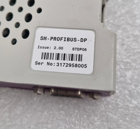 Emerson SM-PROFIBUS-DP module front view with D-Sub connector