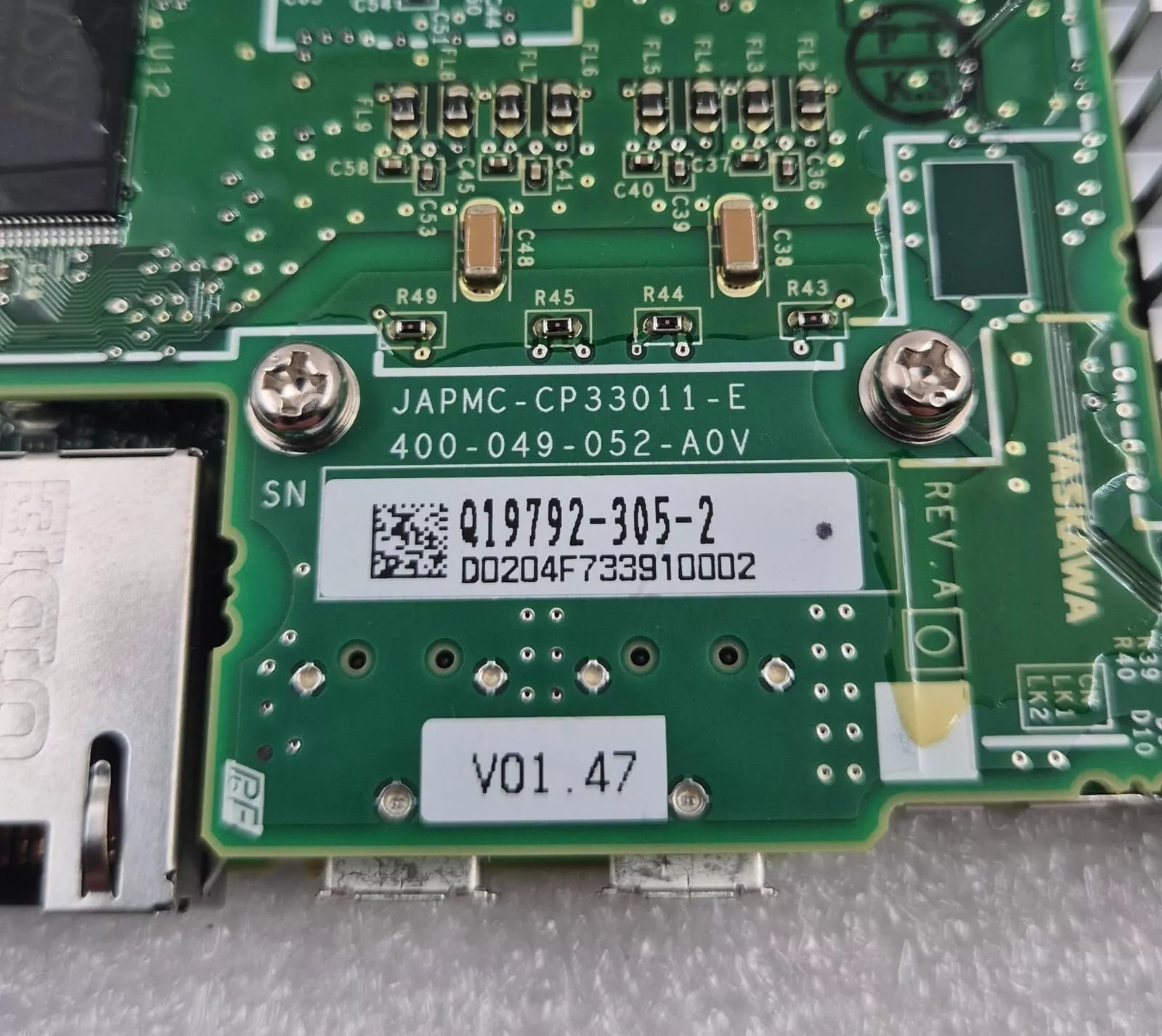 NEW - YASKAWA ELECTRIC JAPMC-CP33011-E MACHINE CONTROLLER PCB for MP3300iec