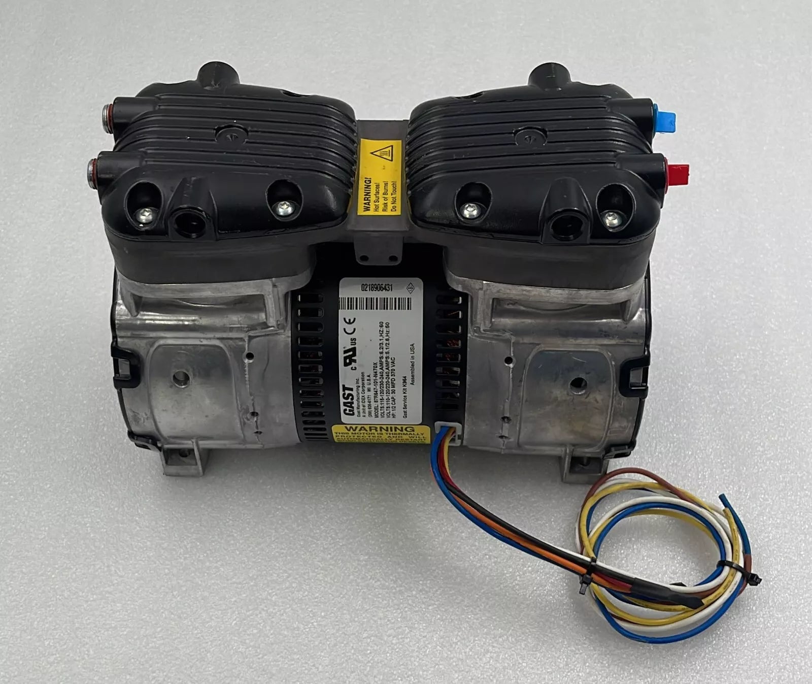 GAST K48ZZEFL-1162 Twin Cylinder Vacuum Pump 87R647-101-N470X