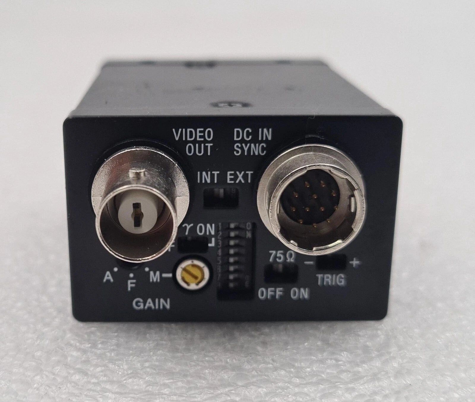 Sony XC-ST30 CCD industrial camera rear panel with video and power connectors