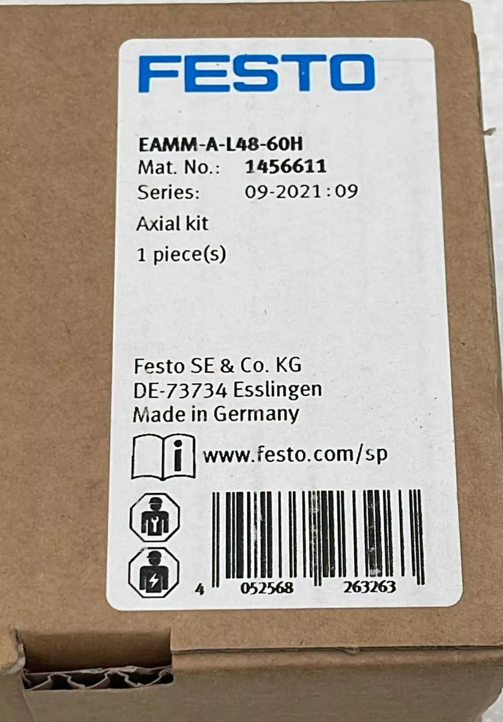 NEW - FESTO EAMM-A-L48-60H Axial Kit 1456611