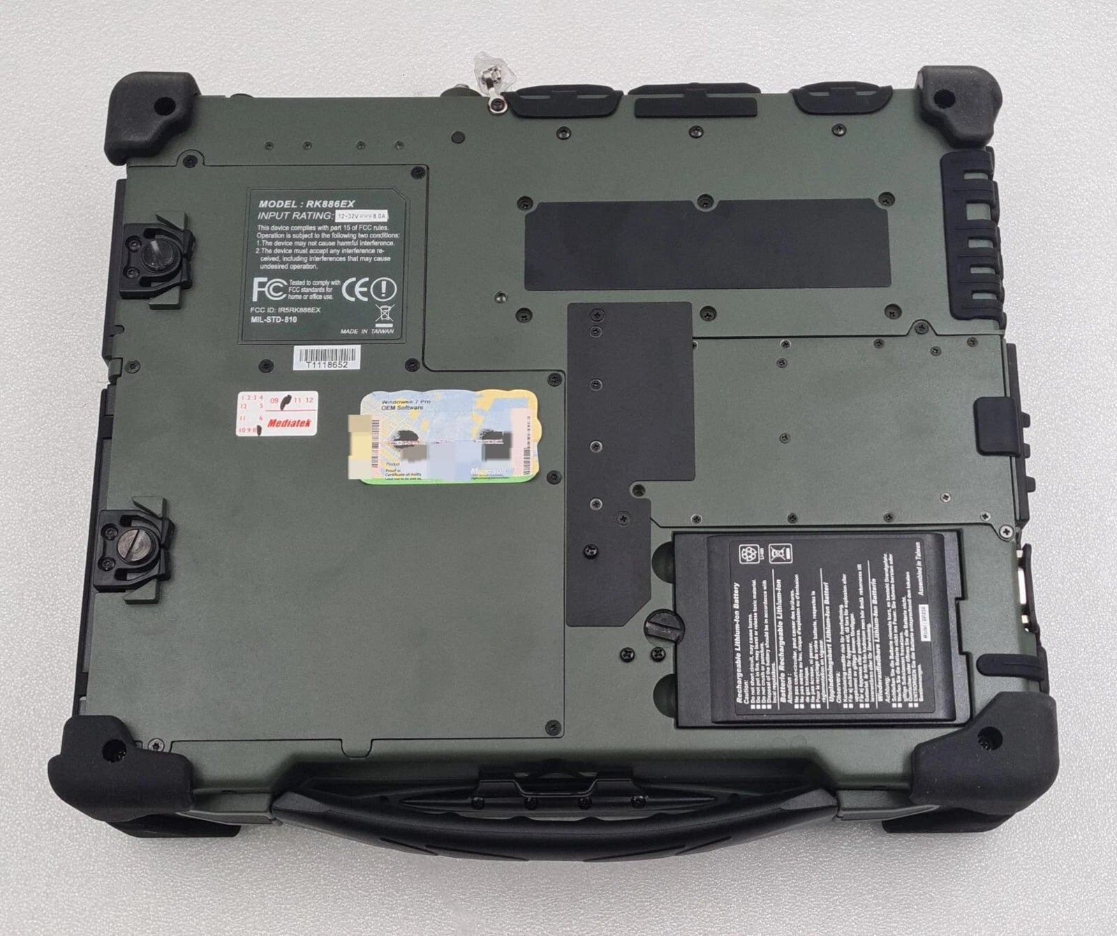 NEW - Roda ROCKY III + RK886EX Rugged Notebook 15" PC SXGA Nato GR Laptop