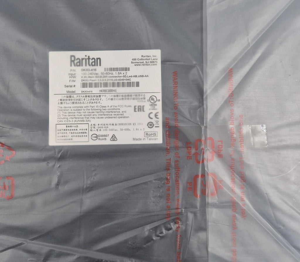 **NEW** Raritan DOMINION DKX3-416 16-Port KVM Over IP Switch 100-240Vac