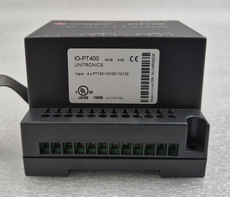 Unitronics IO-PT400 PLC expansion interface side view