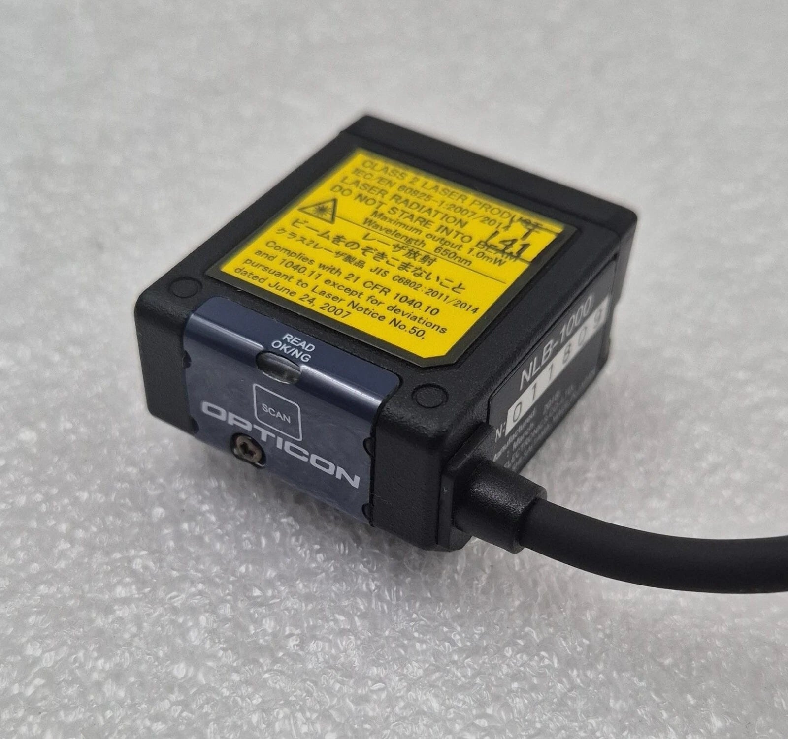 OPTOELECTRONICS OPTICON NLB-1000 Sensor Barcode Reader Laser Scan 650nm