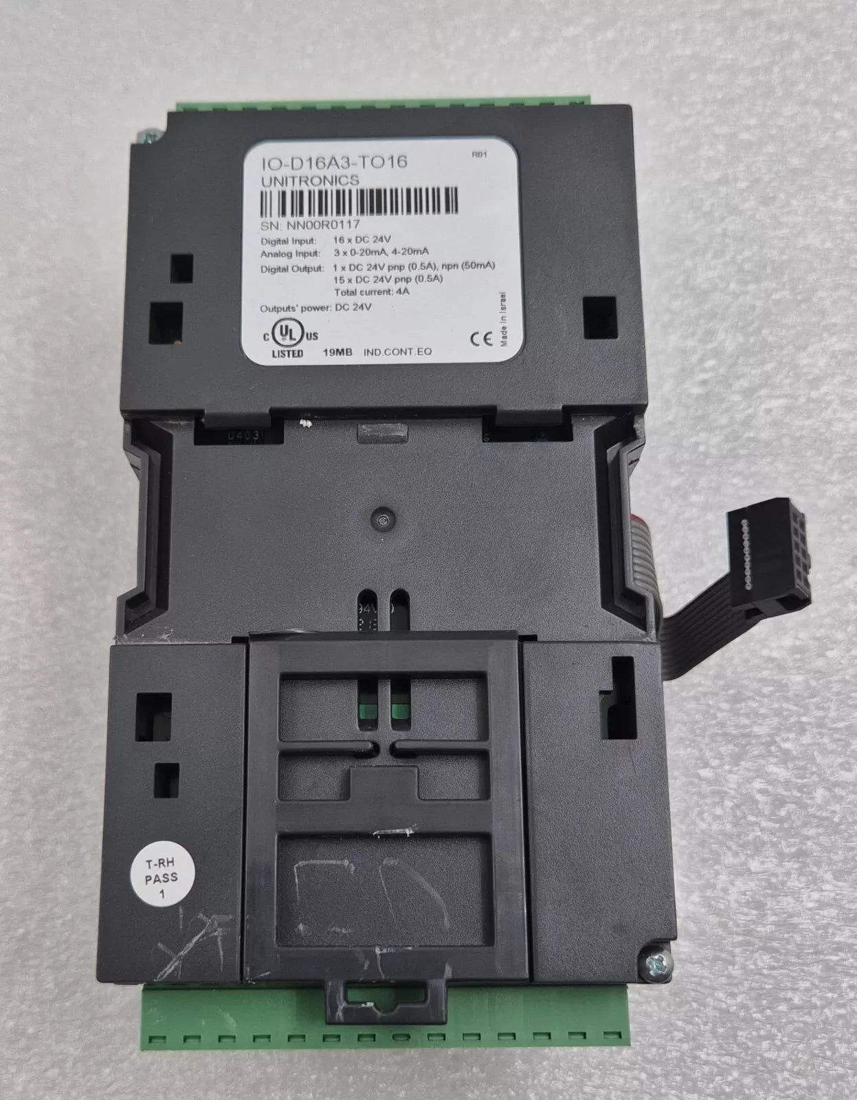 UNITRONICS IO-D16A3-TO16 I/O INPUT / OUTPUT EXPANSION MODULE DC 24V