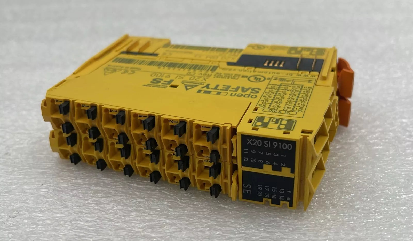 B&R Automation X20 SI 9100 Safety Digital Control Input Module W/ X20 BM 33