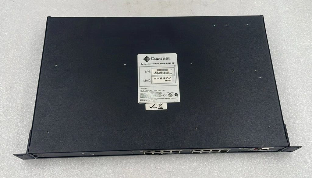 COMTROL DEVICEMASTER RTS RM 16RM RJ45 1E 3000190 Ethernet Server