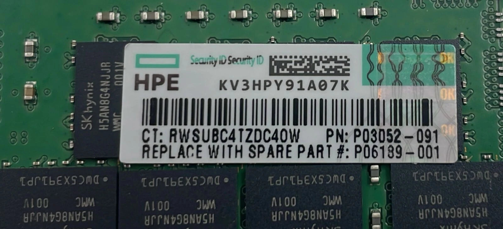 [LOT 4 PCS] SK Hynix 32GB 2Rx4 PC4-2933Y HMA84GR7JJR4N-WM Server Memory RAM