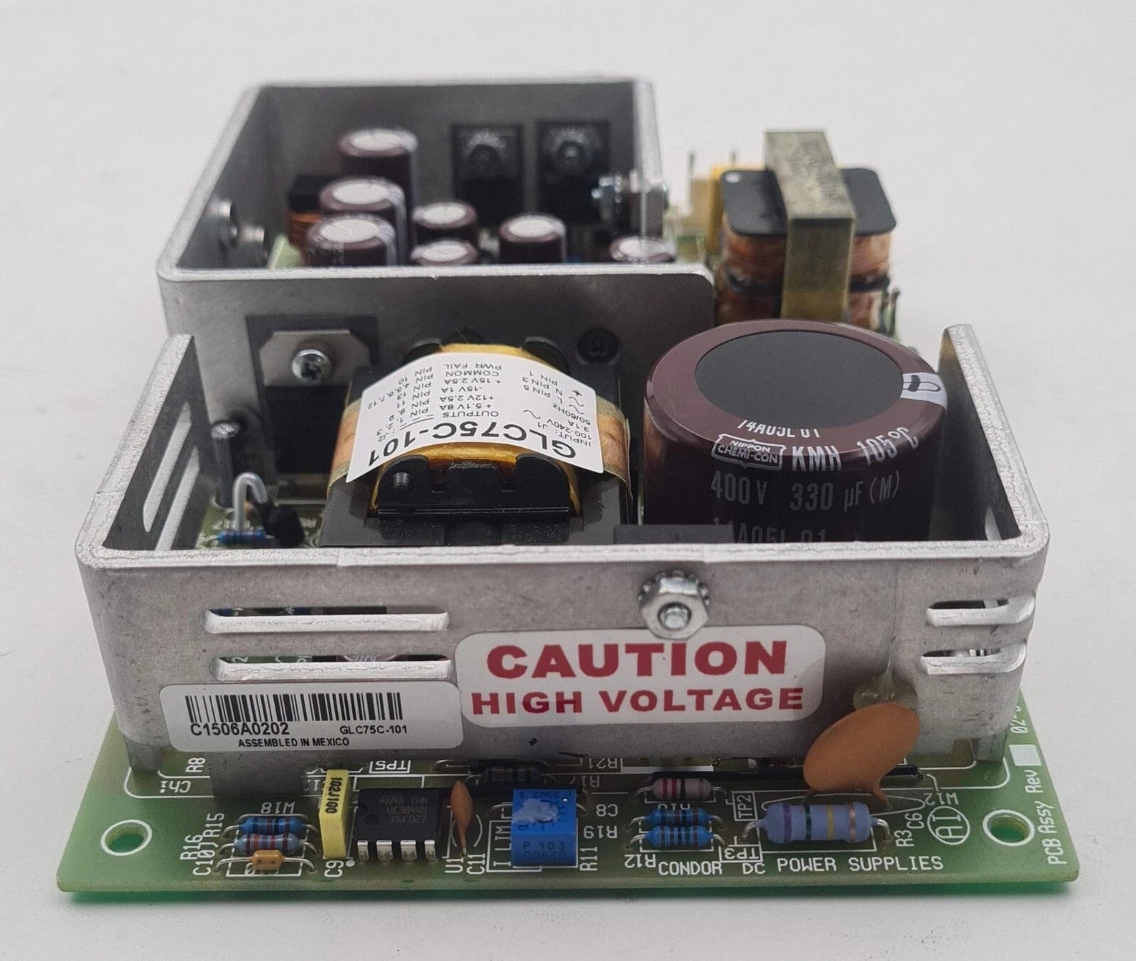 Condor GLC75C-101 power supply PCB assembly front view