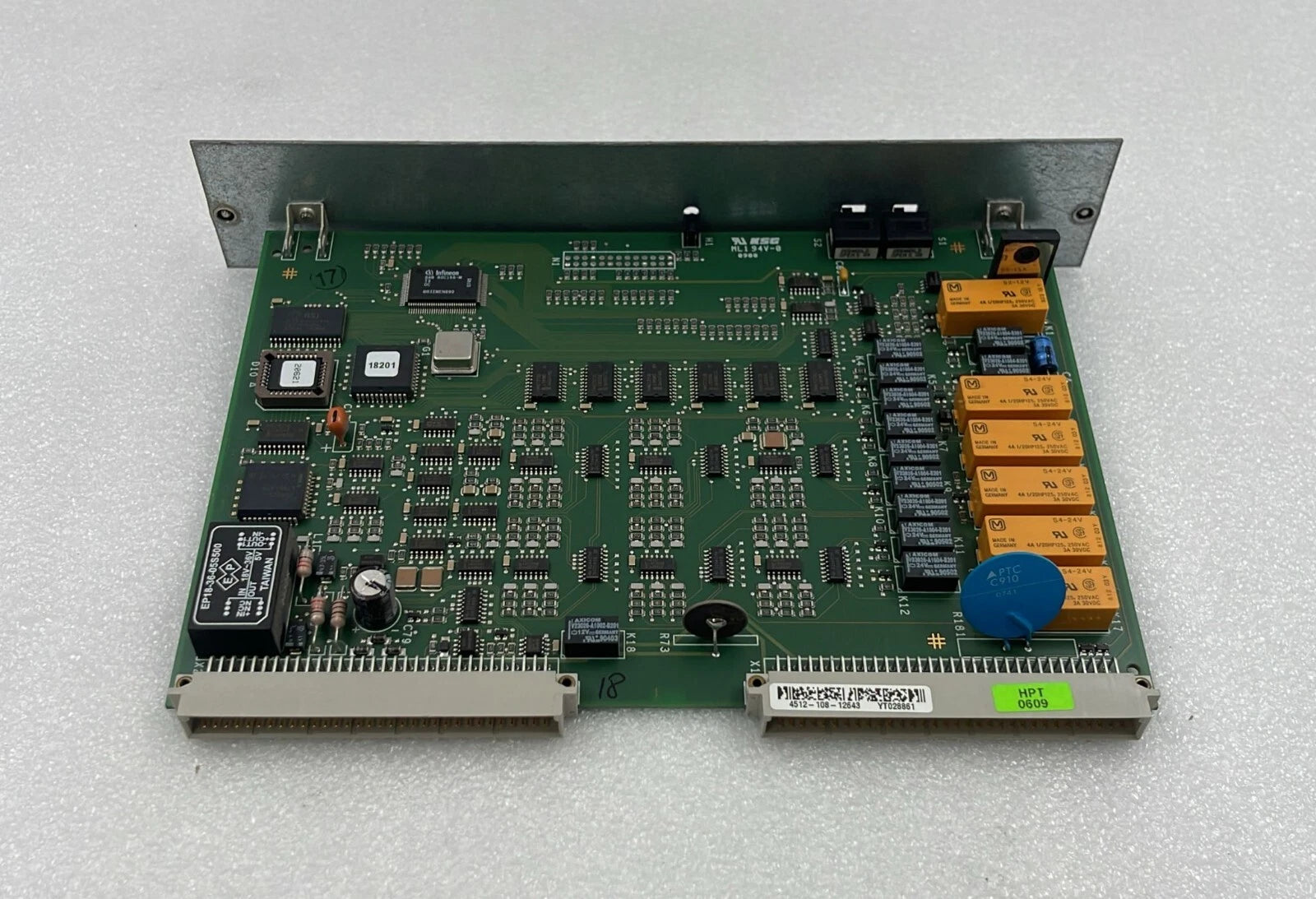 Philips 4512-108-12643 PCB Control Board 4512 208 12642 W/ Front Plate