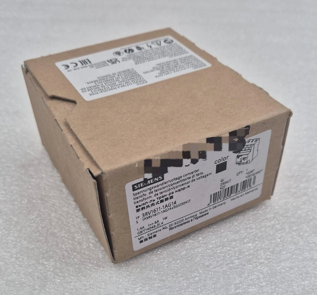 NEW - Siemens SIRIUS 3RV1611-1AG14 E09 Voltage Converter Circuit Breaker