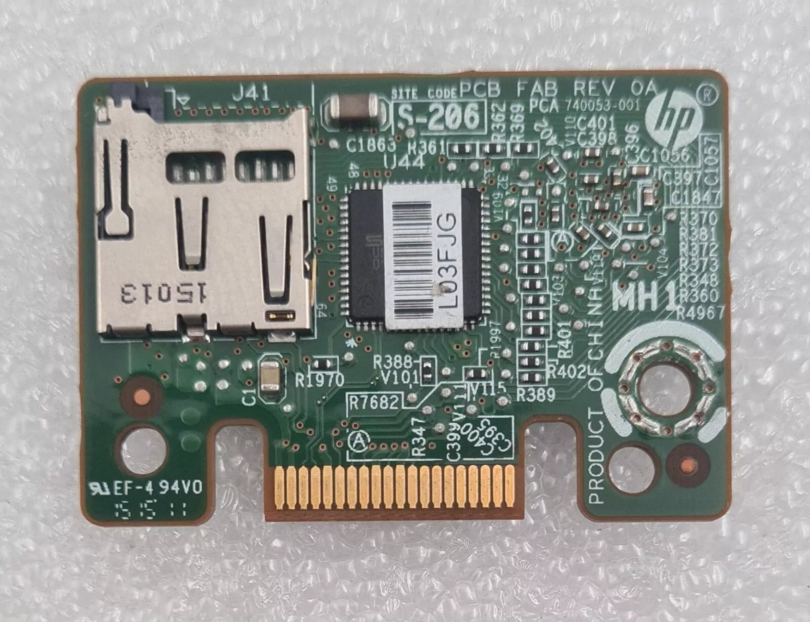 HP P08035-001 AH/SD Card Reader Module 740053-001 REV 0A for ProLiant BL460C G9