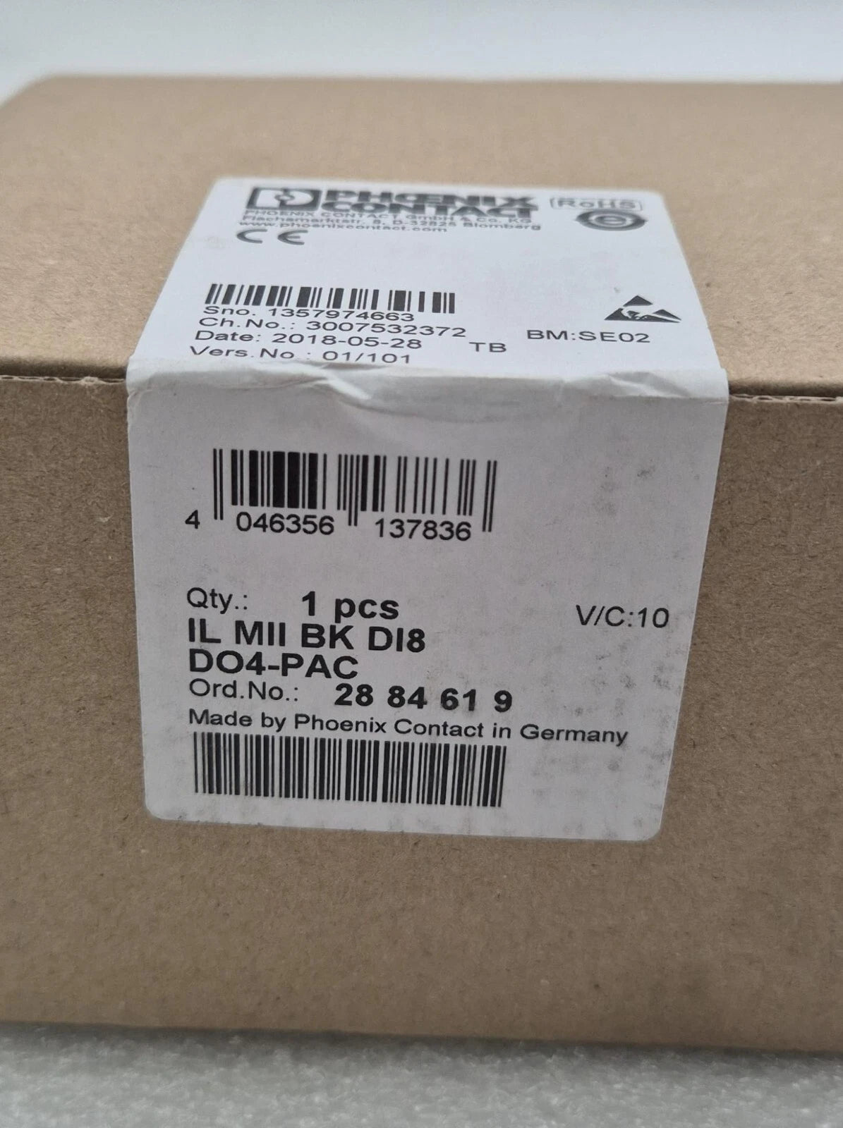 NEW - PHOENIX CONTACT Module IL MII BK DI8 DO4-PAC 2884619 MECHATROLINK Bus