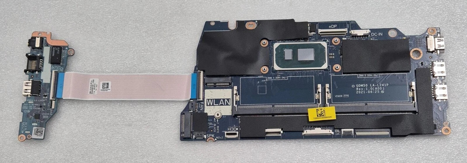 Dell Vostro 3510 LA-L241P motherboard with LS-L242P USB SD I/O board