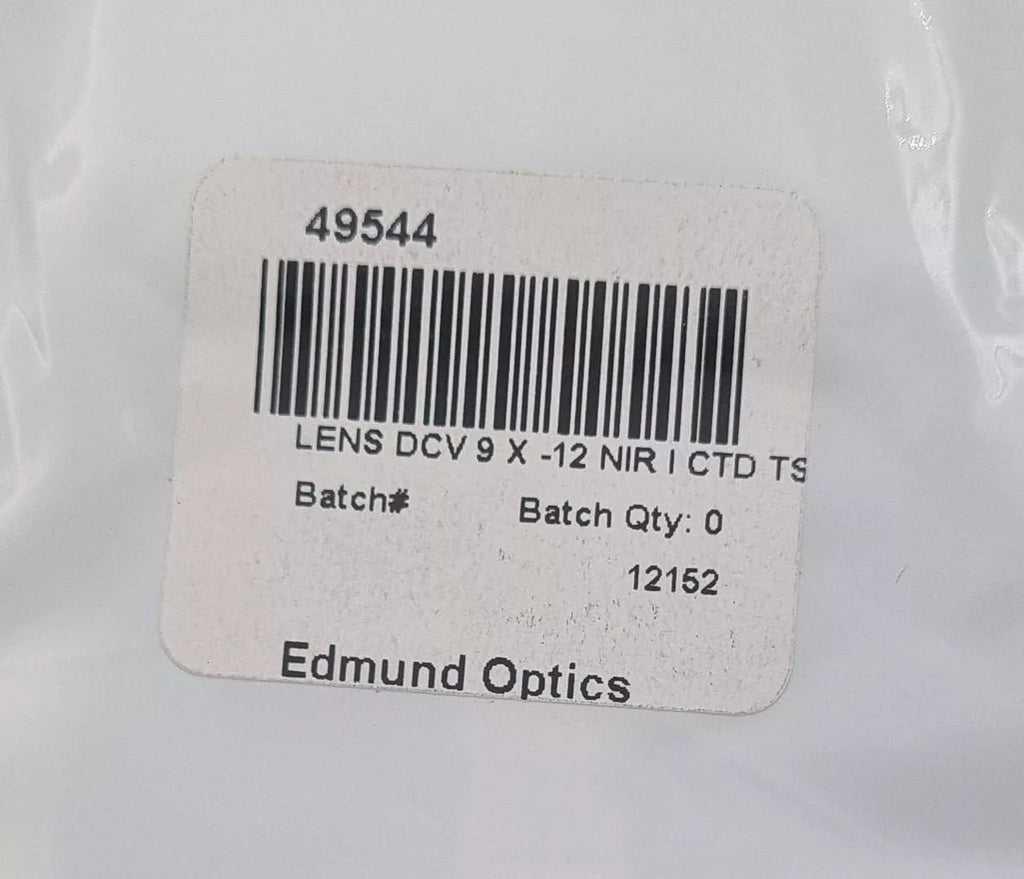 [LOT 16 PCS] NEW - Edmund Optics 49544 LENS DCV 9 X -12 NIR I CTD TS