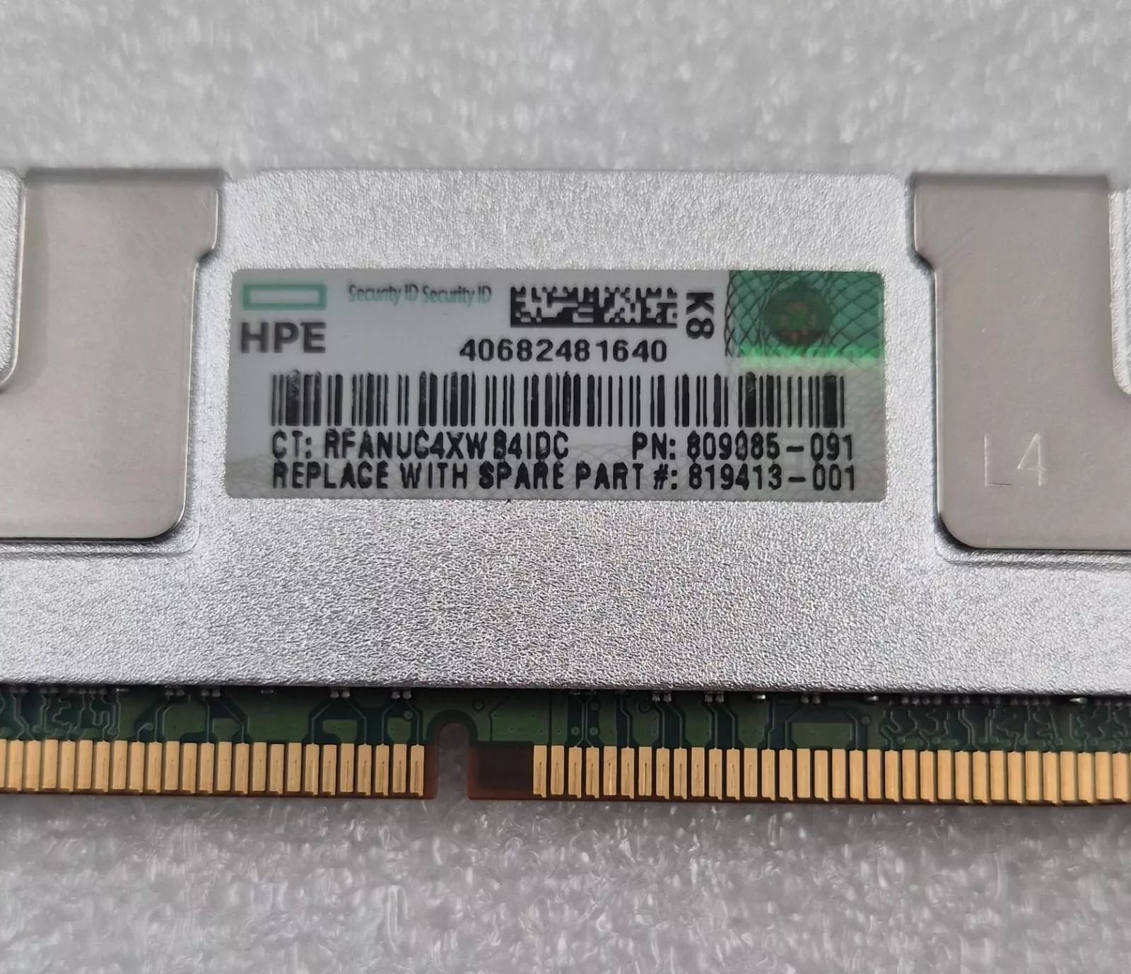 [LOT 4 PCS] SAMSUNG 64GB 4DRx4 PC4-2400T M386A8K40BM1-CRC4Q DDR4 Server RAM -HPE