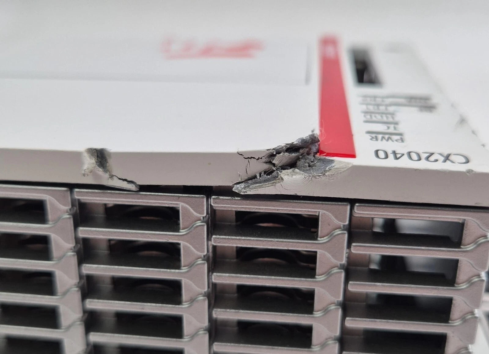 Beckhoff CX2040 embedded PC controller cooling grille detail