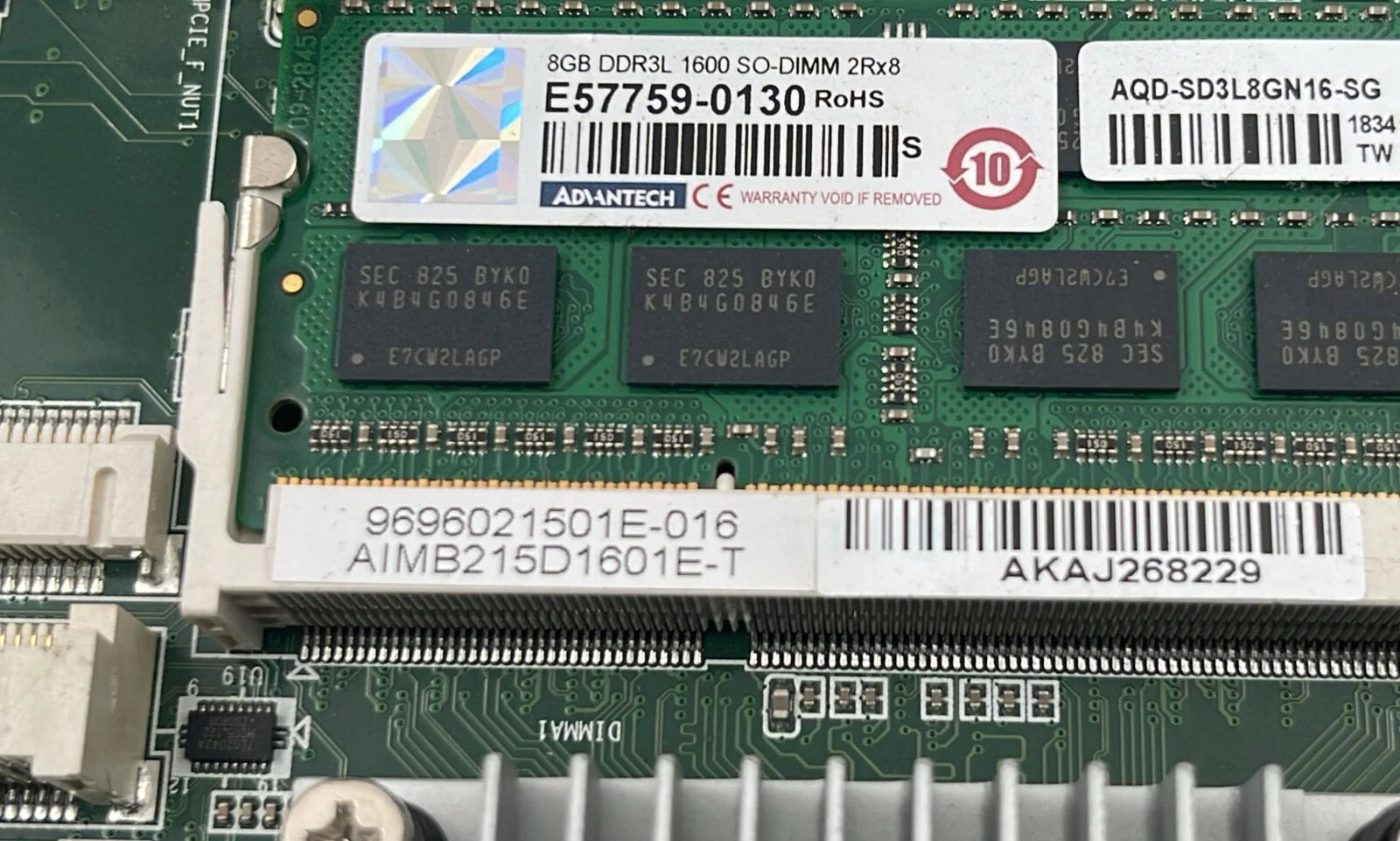 Advantech AIMB-215D-1601E-T Mini ITX Control MotherBoard