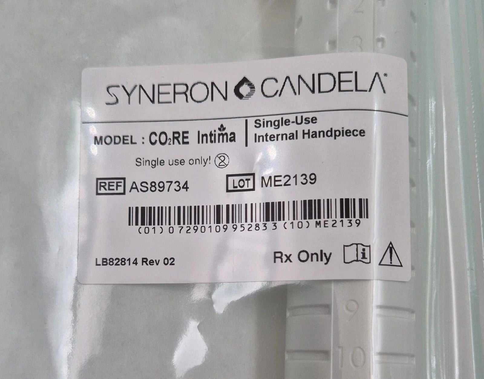5 PACK- SYNERON CANDELA CO2RE Intima Internal Handpiece KT76616 Sterile Disposable AS89734