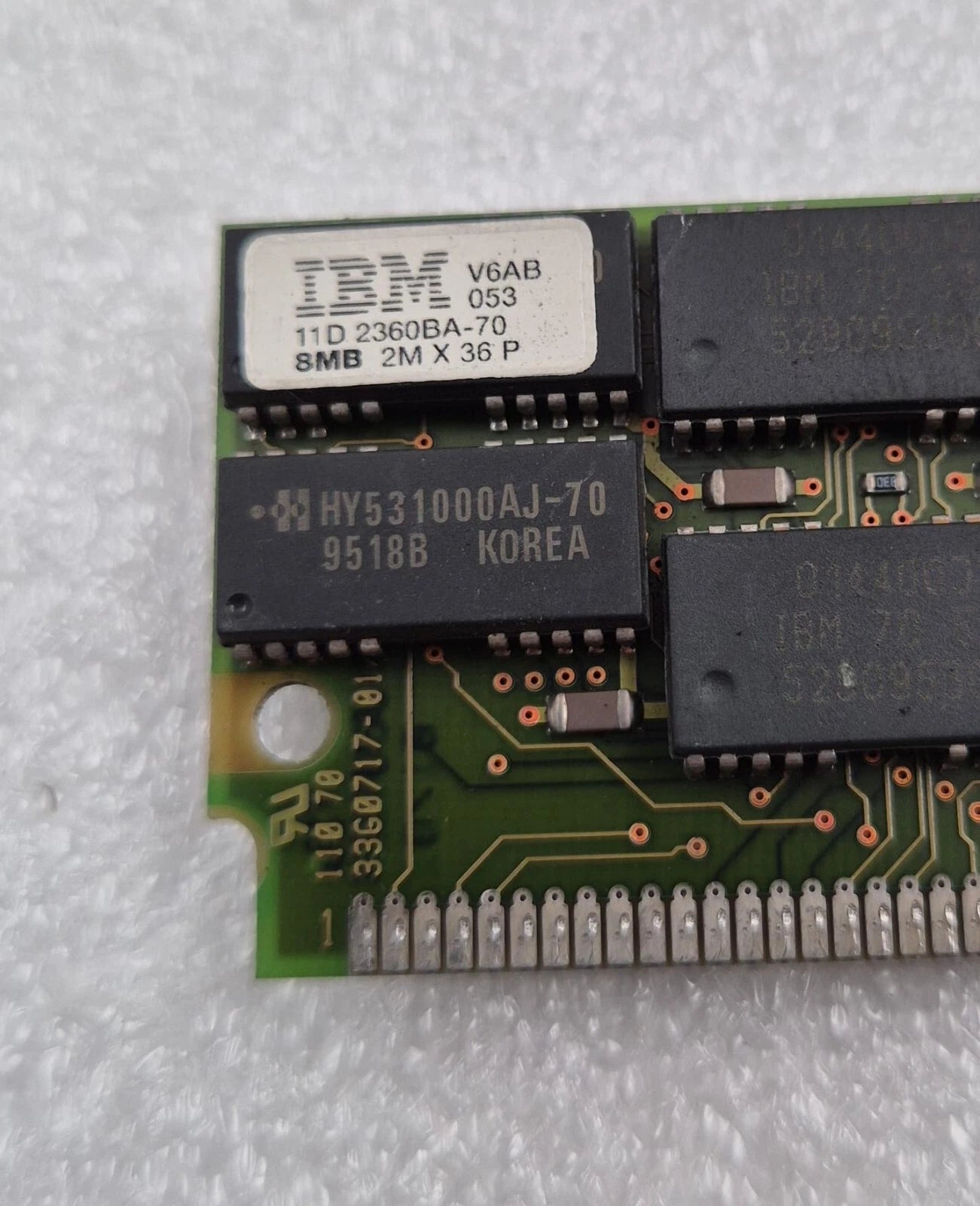 [LOT 4 PCS] IBM 11D2360BA-70 72PIN 2MX36 8MB MEMORY RAM SIMM