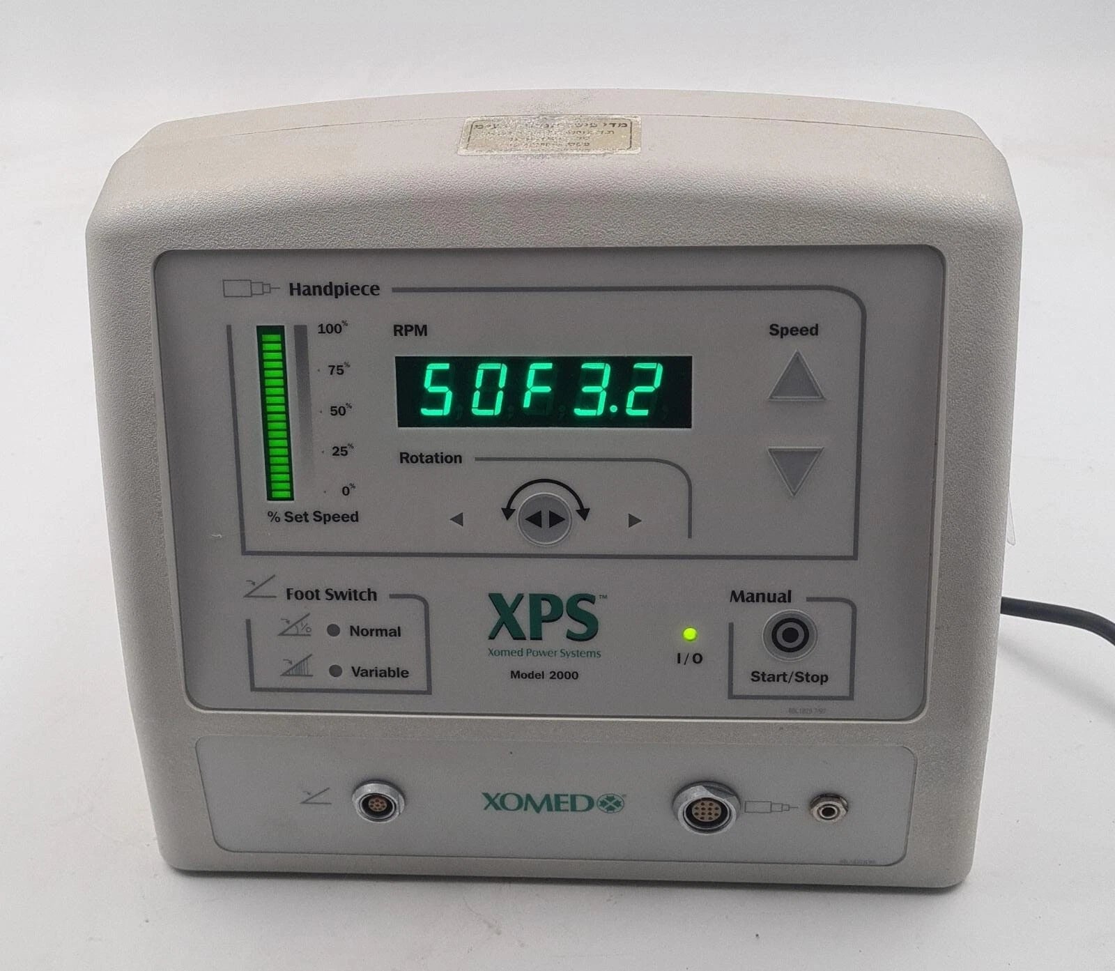 XOMED XPS MicroResector Console Model 2000 Ref 18-96100