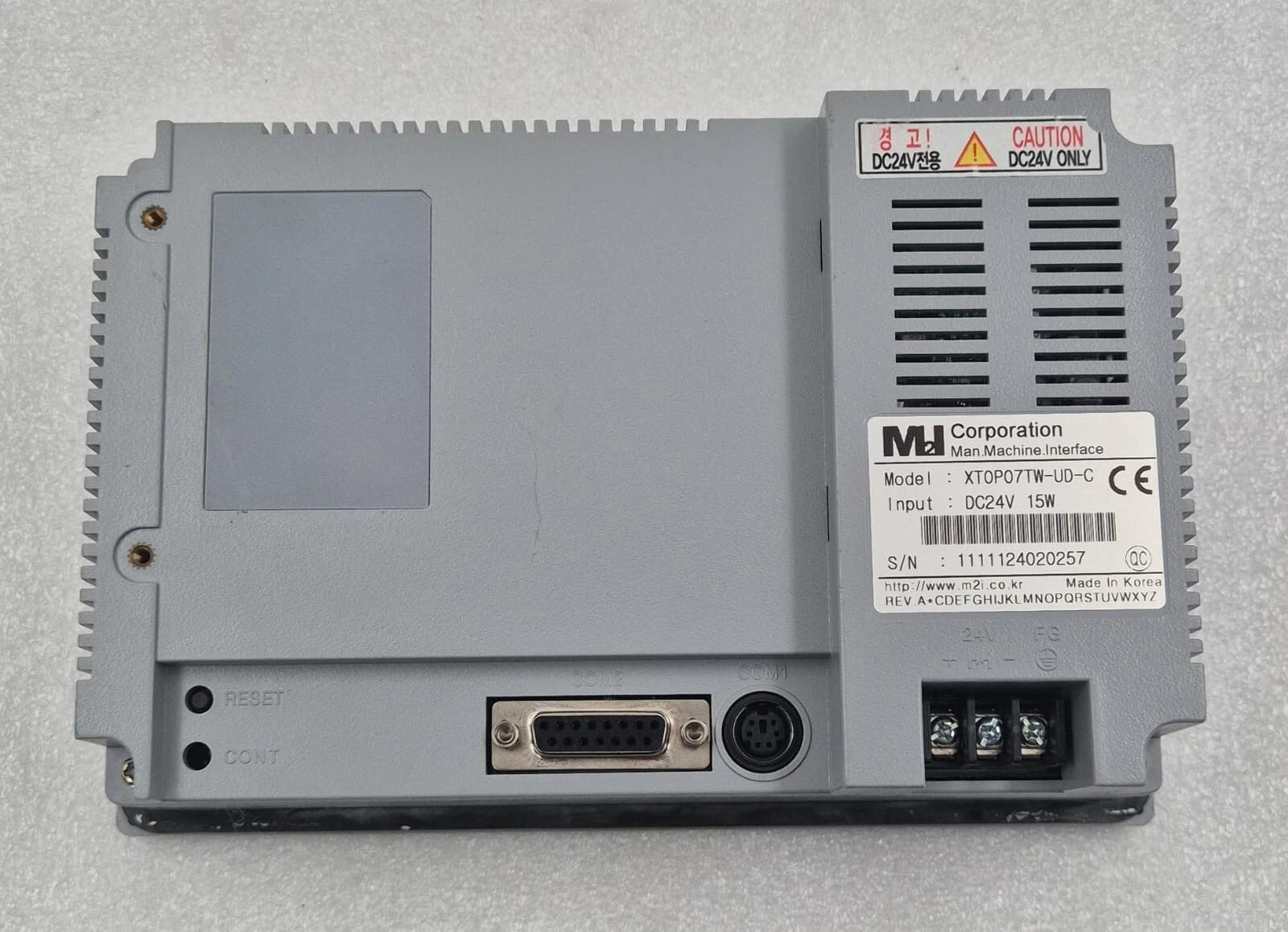 M2I TOP Touch Operation Panel XT0P07TW-UD-C Touch Screen 7" DC24V 15W