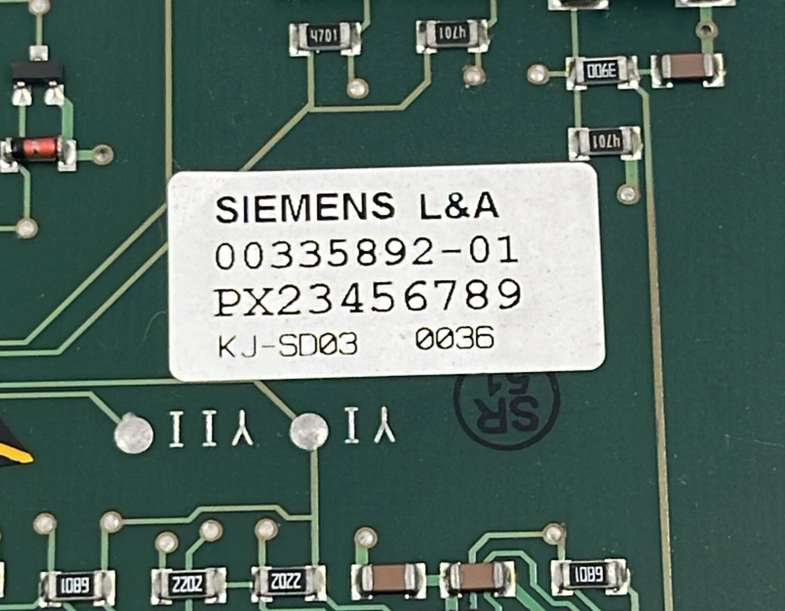 Siemens L&A 00335892-01 Anti Crash PC Board PX23456789
