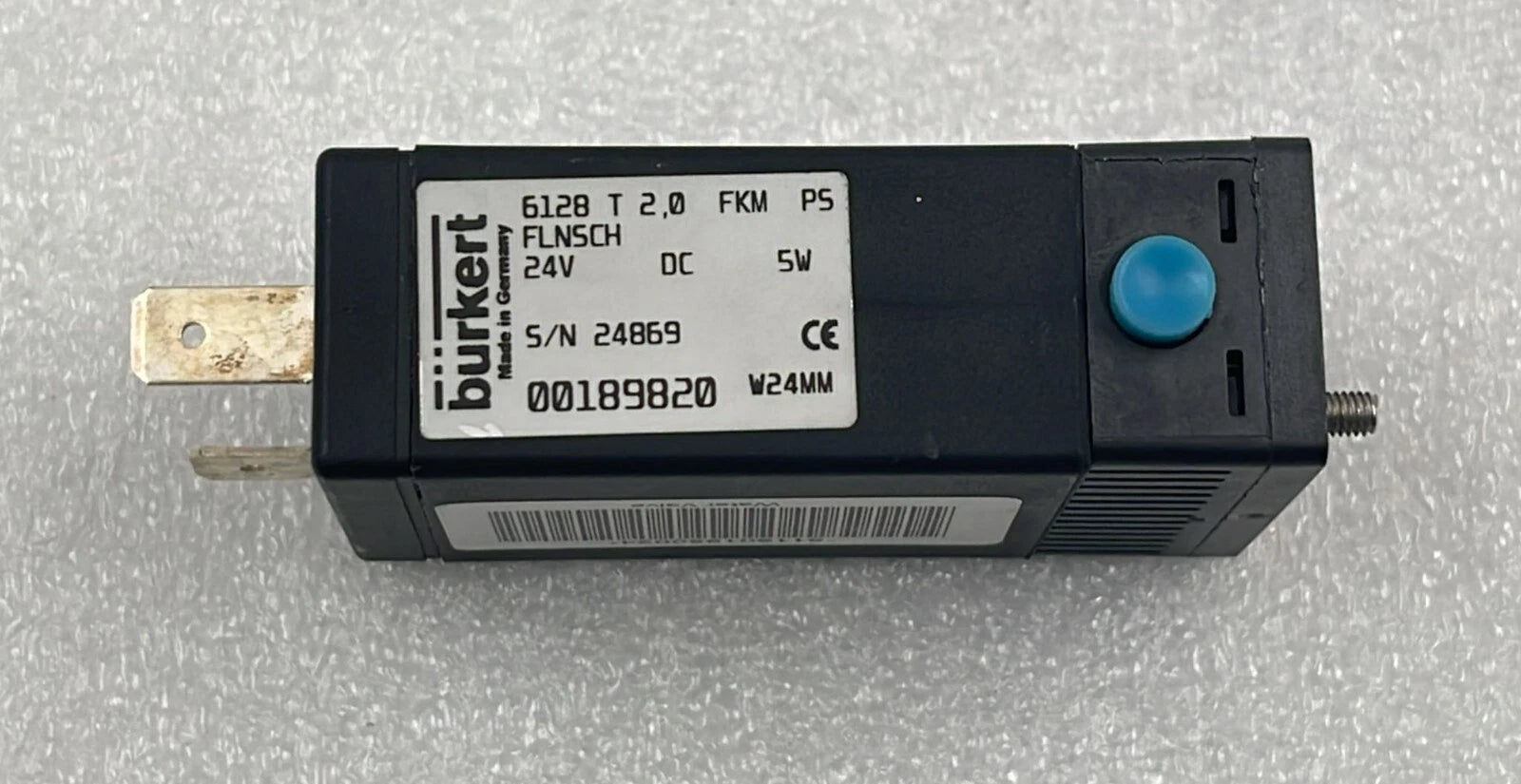 BURKERT 6128 T  2.0 FKM P5 SOLENOID VALVE 24V DC 5W