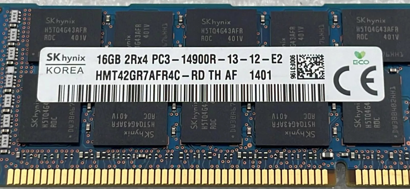 [LOT 12 PCS] SK Hynix 16GB 2Rx4 PC3-14900R HMT42GR7AFR4C-RD SERVER MEMORY RAM