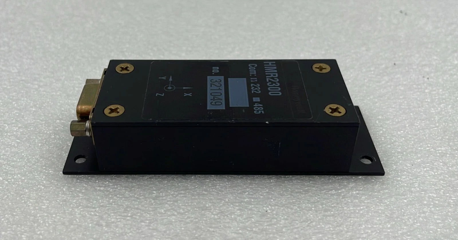 Honeywell HMR2300 industrial magnetometer installed flat orientation view
