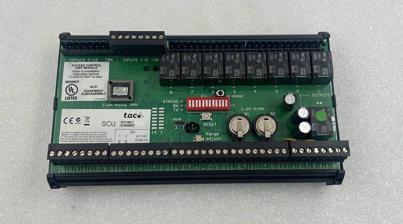 T.A.C SCU1284:5 Access Control Unit Module SCU12842 24 Vac 50/60 Hz 30 VA