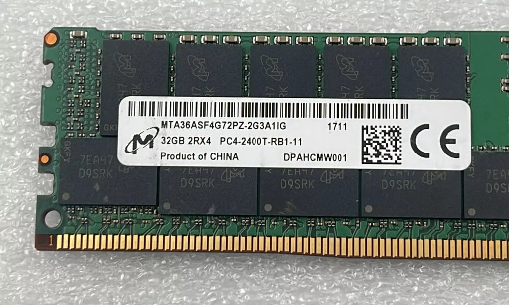 [LOT 4 PCS] MICRON 32GB 2RX4 PC4-2400T MTA36ASF4G72PZ-2G3A1IG Memory RAM