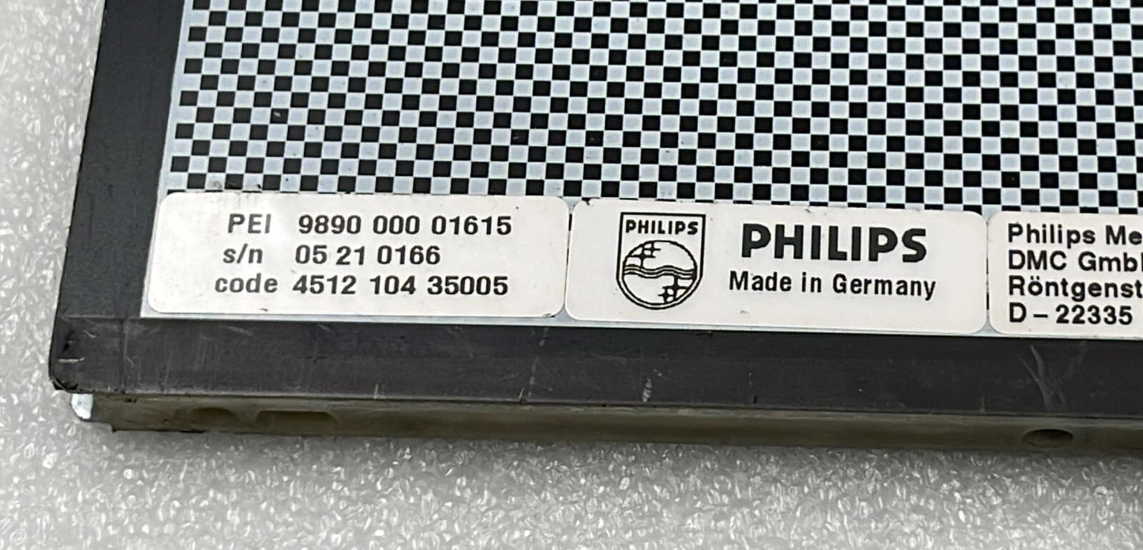 Philips 9890-000-01615 / 4512 104 35005 Trixell Pixium Detector **AS-IS**