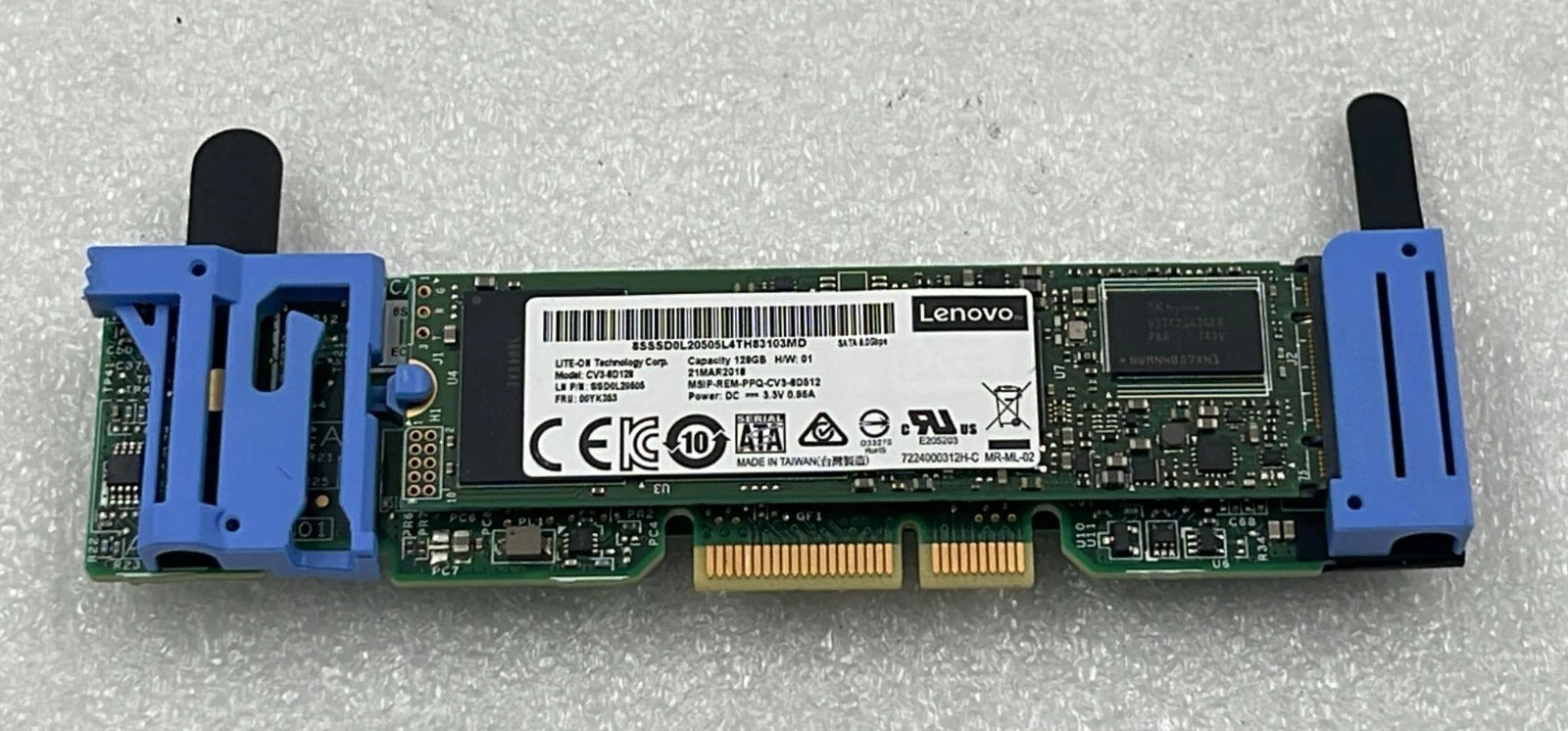 Lenovo ThinkSystem 01KN512 Dual M.2 SATA SSD 2x 128GB CV3-8D128